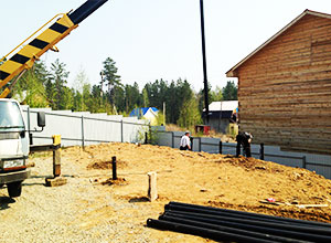 Монтаж винтовых свай